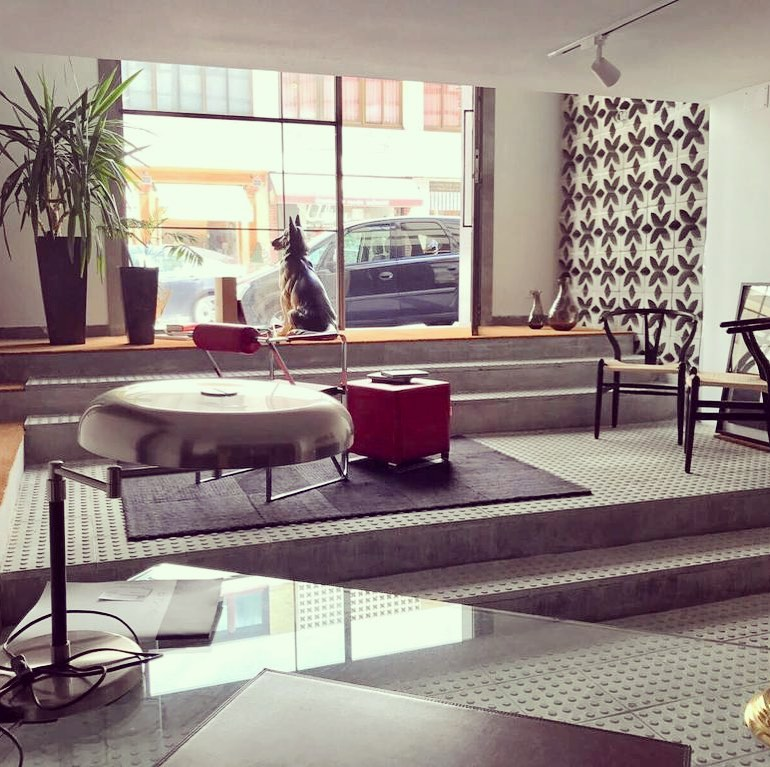 Diseño de interiores salón moderno